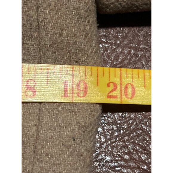 J. Crew Tan Beige wool blend City Coat mid small - Picture 5 of 7